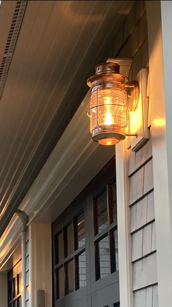 Cape Cod Anchor Wall Lantern Medium Caged - Image 22