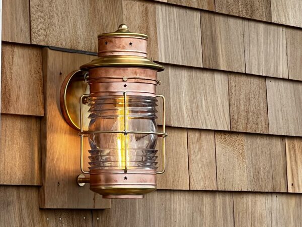 Cape Cod Anchor Wall Lantern Medium Caged - Image 28