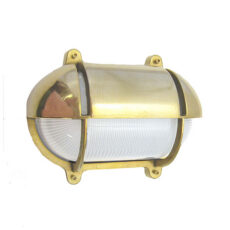 CCLBBO-5 Brass Oval Wall Bulkhead Light