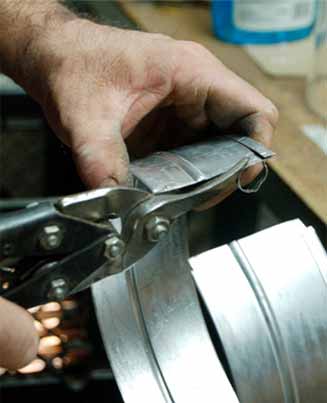 A Cape Cod Lantern being manufactured