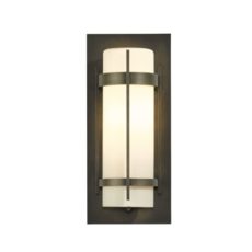 Coastal Finish Banded Outdoor Sconce