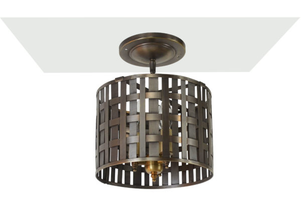 CCLWC975 Basket Weave Circular Pendant - Image 2