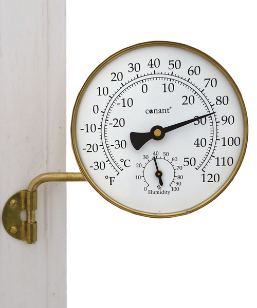 Cape Cod Premium Indoor/Outdoor Temperature Gauge Weather Instrument