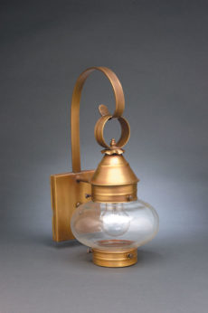 CCL2021 7" Glass Cageless Onion Wall Lantern