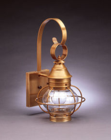 CCL2511 6" Glass Onion Wall Lantern Caged