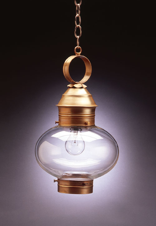 CCL2042 10" Glass Cageless Onion Hanging Lantern