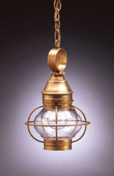 CCL2512 6" Glass Onion Hanging Lantern Caged