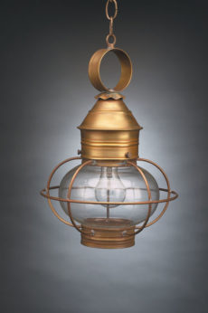 CCL2532 8" Glass Onion Hanging Lantern Caged