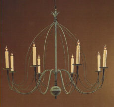 CCL806-8 Brass Eight-Arm Birdcage Chandelier