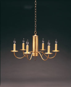 CCL911 Three Inch Tube Brass Chandelier