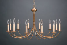 CCL952 Twelve Light Brass Chandelier