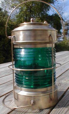 Cape Cod Post Lantern Caged Green