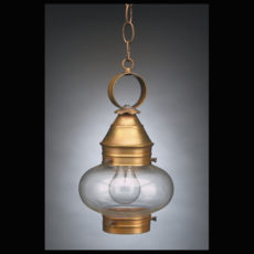 CCL2022 7" Glass Cageless Hanging Onion Lantern