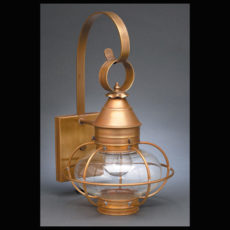 CCL2521 7" Glass Onion Wall Lantern Caged