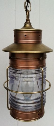 CCL Cape Cod Anchor Hanging Lantern Medium Caged